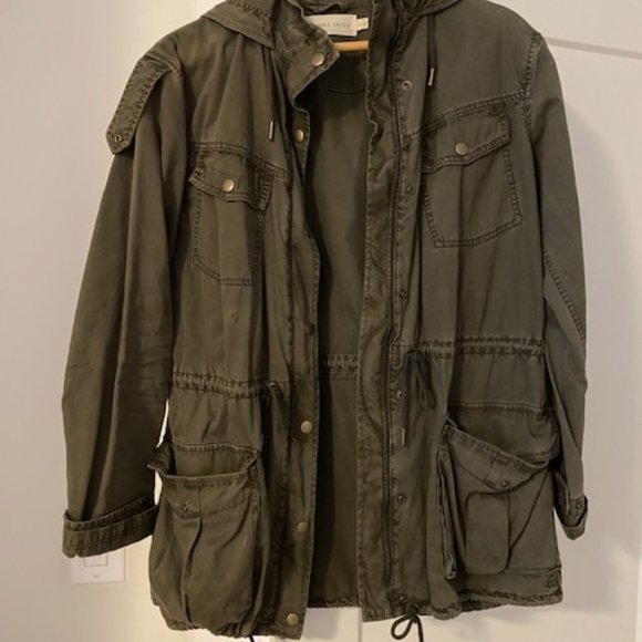 Aritzia (Azure Skies) Dark Olive Trooper Jackets, size small - Picture 1 of 2